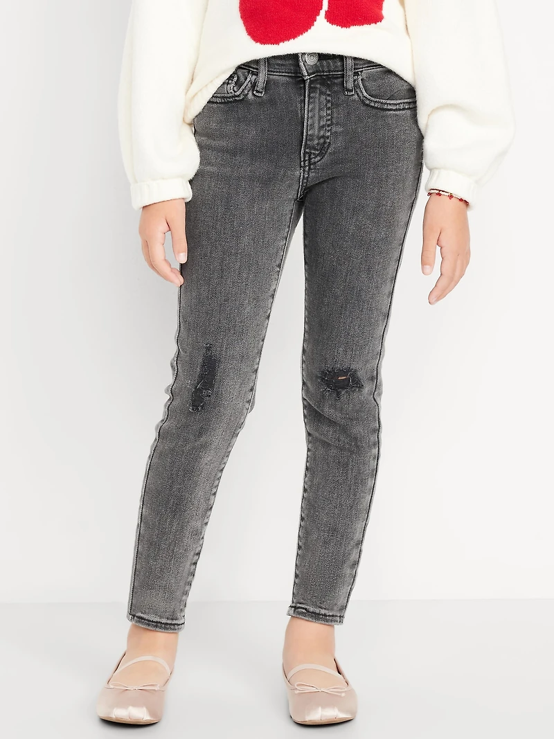 High-Waisted Rockstar 360° Stretch Jeggings for Girls