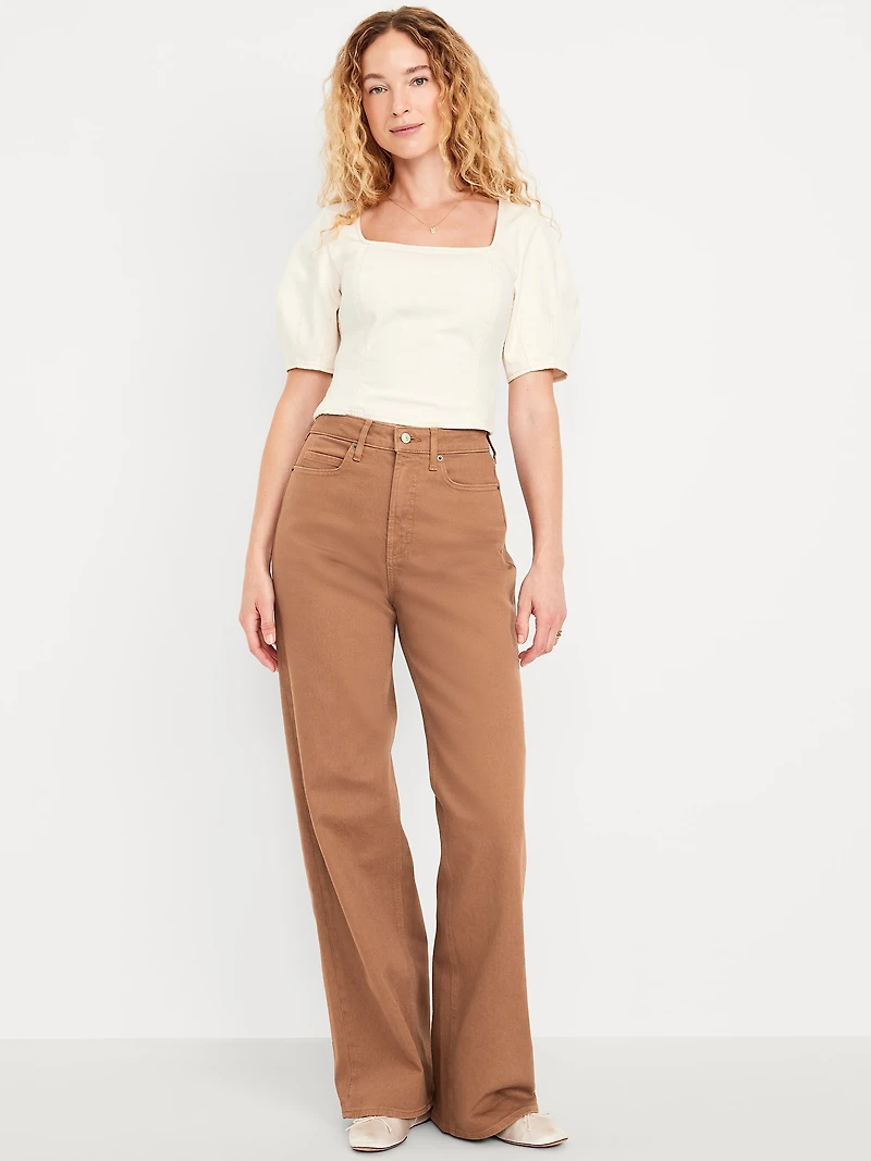 Extra High-Waisted Wide-Leg Jeans