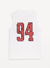 Mesh Graphic Basketball Tank Top for Boys