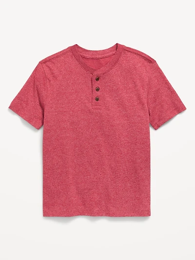 Softest Short-Sleeve Henley T-Shirt for Boys