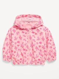 Printed Hooded Track Jacket for Toddler Girls