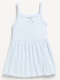 Pointelle-Knit Bodysuit Dress for Baby