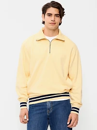 Collared Nautical Fleece Pullover