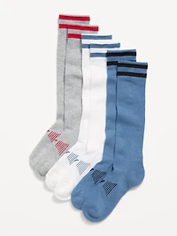 Knee High Go-Dry Soccer Socks 3-Pack for Boys