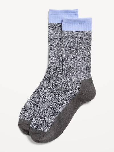Marled Color-Block Socks