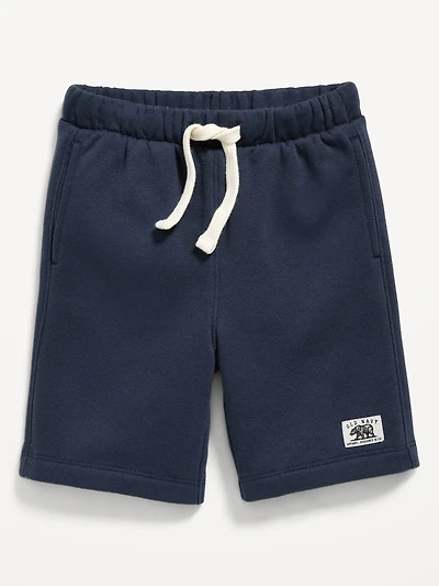 Logo-Graphic Fleece Jogger Shorts for Toddler Boys