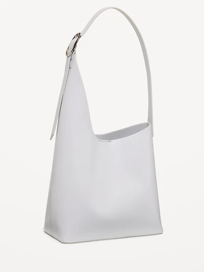 Asymmetrical Structured Tote Bag