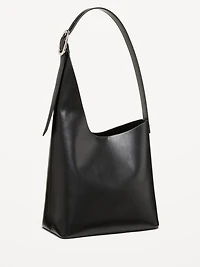 Asymmetrical Structured Tote Bag