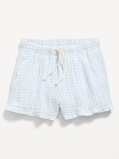 Double-Weave Shorts for Toddler Girls