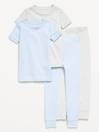 Printed Snug-Fit Pajama 4-Piece for Toddler & Baby