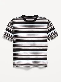 Oversized Short-Sleeve Striped T-Shirt for Boys