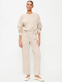 Mid-Rise SoComfy Seamed Barrel Sweatpants