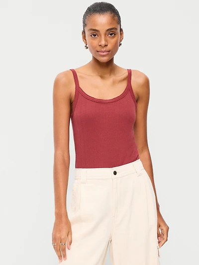 Pointelle Cami Tank Top