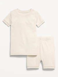 Ribbed Snug-Fit Pajama Set for Toddler & Baby