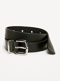 Classic Faux-Leather Belt
