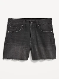 Curvy High-Waisted OG Jean Cut-Off Shorts - 4-inch inseam