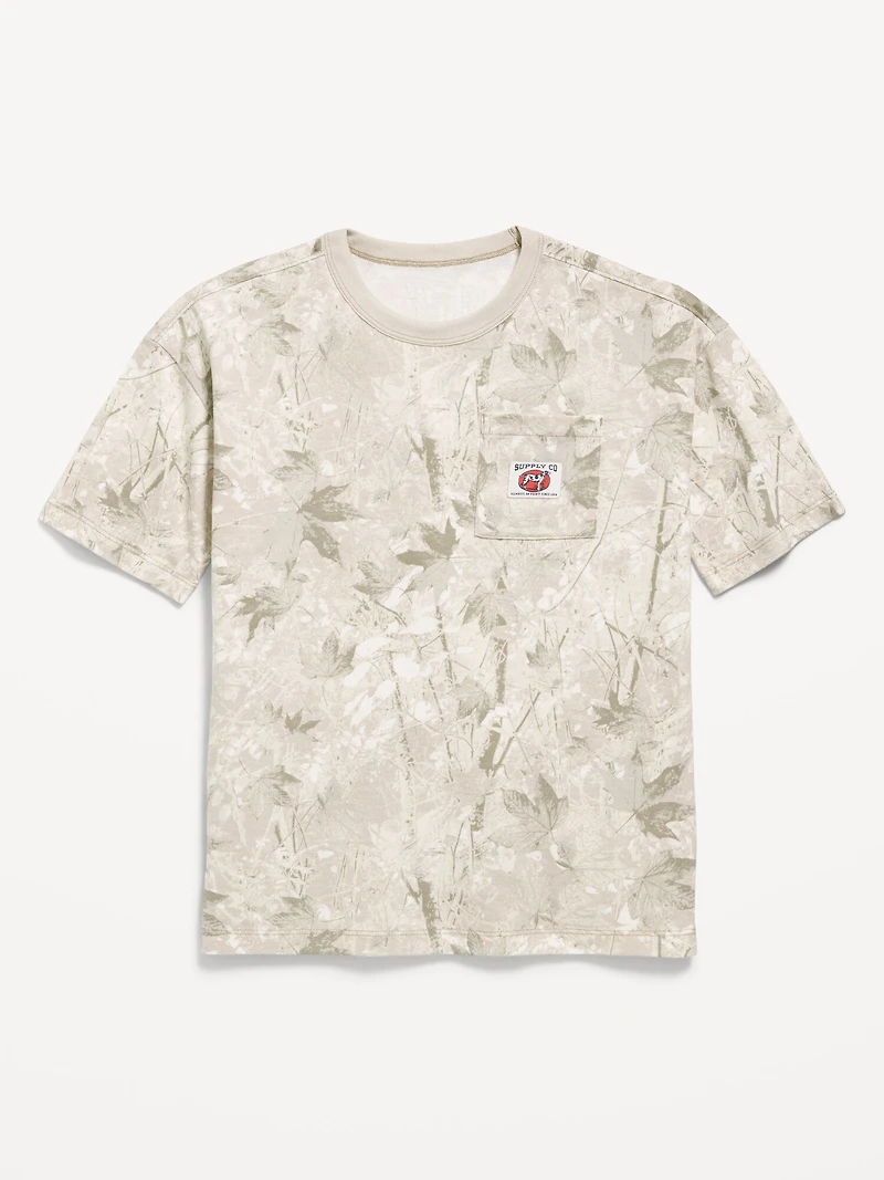 Short-Sleeve Oversized Pocket T-Shirt for Boys