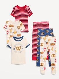Snug-Fit Graphic Pajama 6-Piece for Toddler & Baby