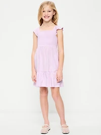 Fit and Flare Smocked Dress for Girls