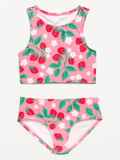 Printed Tankini Swim Set for Girls