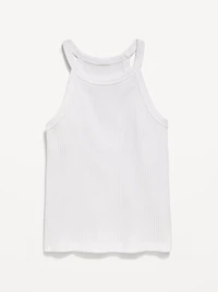 Fitted Ribbed Halter Tank Top for Toddler Girls