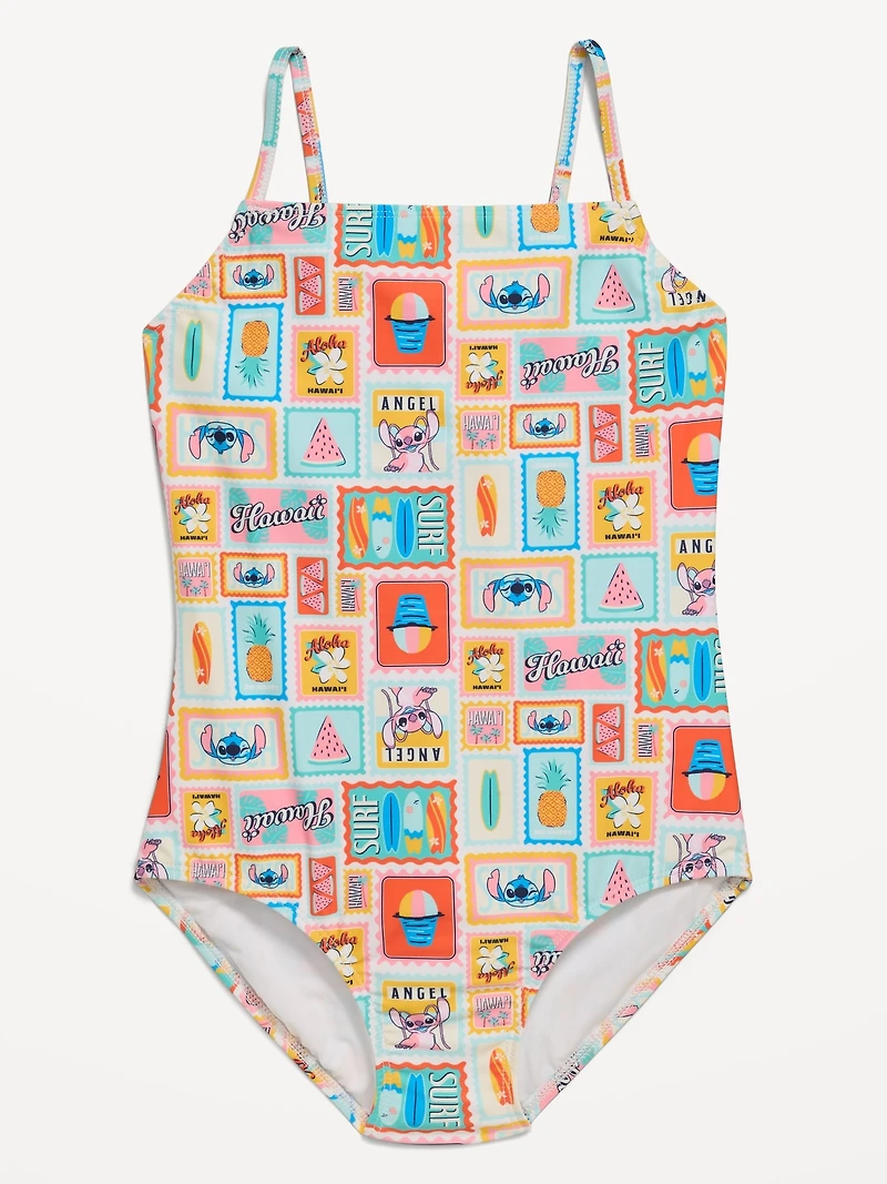 Disney© Stitch Back Cutout One-Piece Swimsuit for Girls
