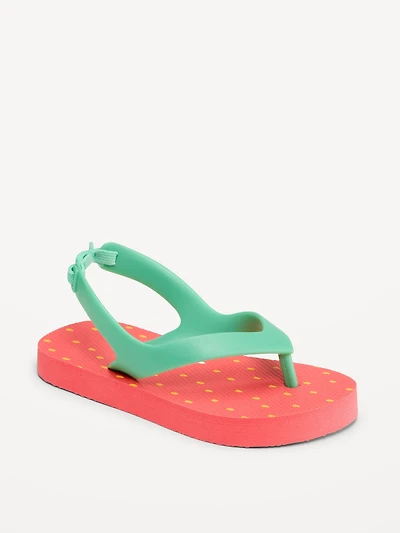 Flip-Flop Sandals for Toddler Girls (Partially Plant-Based)