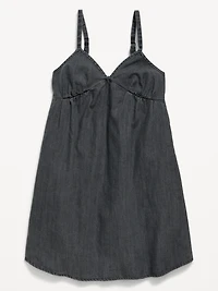 Sleeveless Swing Jean Dress for Girls