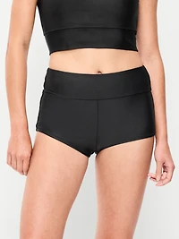 High-Waisted Retro Swim Bottoms
