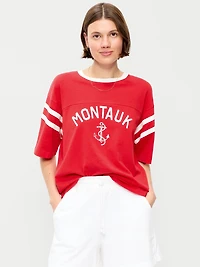 Short-Sleeve Loose Crew-Neck T-Shirt