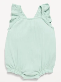 Sleeveless Ruffle-Trim Romper for Baby
