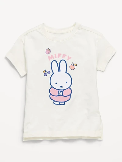 Miffy™ Oversized Graphic Tunic T-Shirt for Toddler Girls