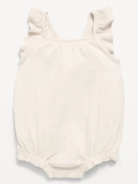 Sleeveless Ruffle-Trim Romper for Baby