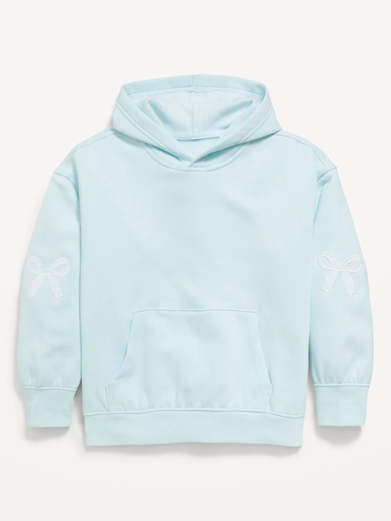 Printed Loose Pullover Hoodie for Girls