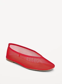 Mesh Ballet Flats for Women
