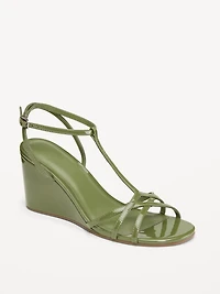 T-Strap Wedge Sandals for Women