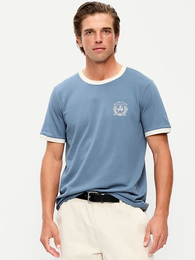 Crew-Neck Pique T-Shirt