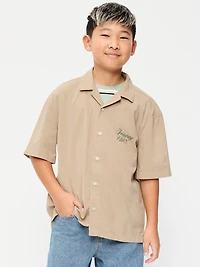 Short-Sleeve Boxy Graphic Shirt for Boys