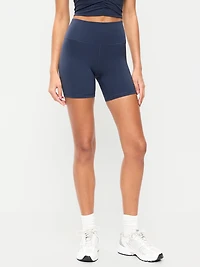High-Waisted StudioSmooth Biker Shorts - 6-inch inseam
