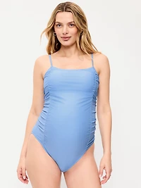 Maillot une-pièce bain ruché de maternit