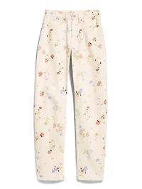 High-Waisted Barrel Jeans