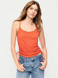 Shirred Side Cami Tank Top
