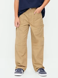 Baggy Carpenter Utility Canvas Pants for Boys
