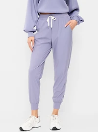 High-Waisted Side-Striped SleekTech Jogger