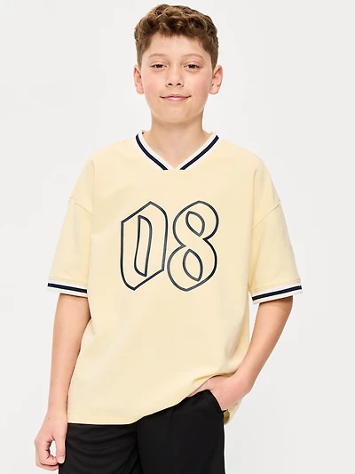 Short-Sleeve Soccer Jersey Sweater for Boys
