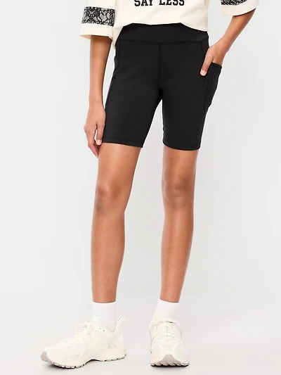 High-Waisted StudioSmooth Biker Shorts for Girls
