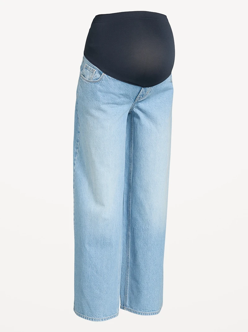 Jean Wow coupe généreuse à panneau couvrant de maternit