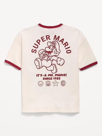 Super Mario™ Oversized Gender-Neutral Graphic T-Shirt for Kids