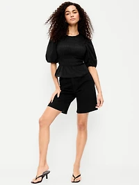 High-Waisted Wow Jean Shorts - 9-inch inseam