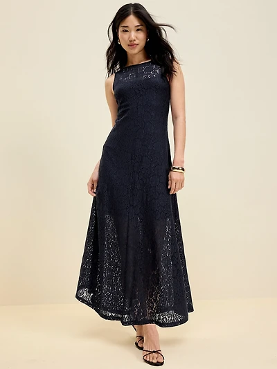 The Occasion by Old Navy Fit & Flare Drop-Waist Lace Maxi Dress